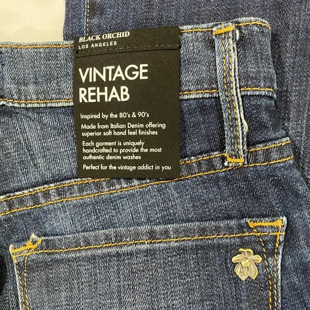 NWT Black Orchid Vintage Rehab Dark Italian Denim